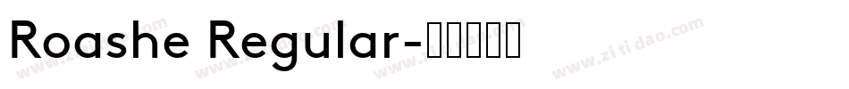 Roashe Regular字体转换